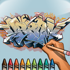 Coloriages de graffitis icône