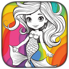 Mermaid Coloring Book آئیکن