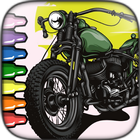 MotorBike Coloring Page 圖標