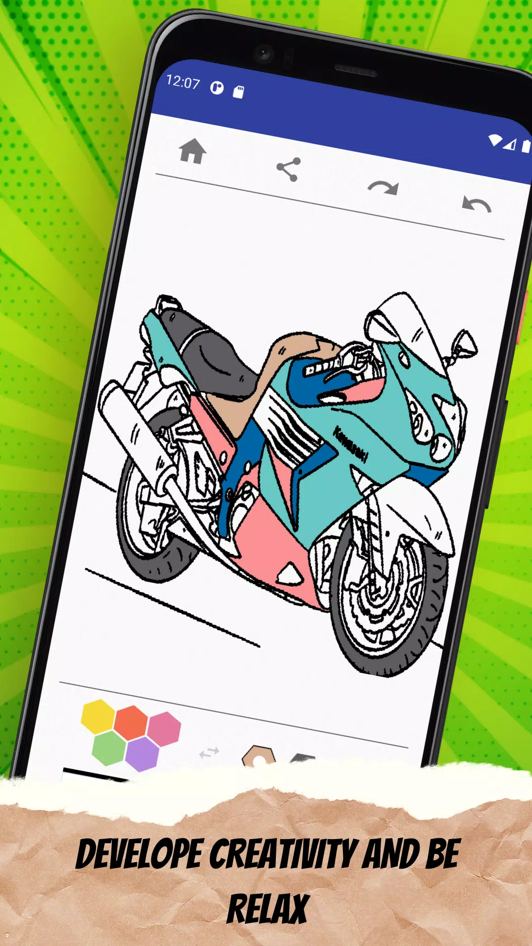 Descarga de APK de Dibujos De Motos Para Colorear para Android
