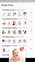 WASticker Baby Funny Stickers Affiche