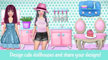 برنامه‌نما Dollhouse Games For Girls – House Decoration عکس از صفحه