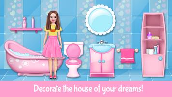 Maison de poupeé: Decoration jeux pour filles capture d'écran 1