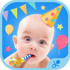 Baby Birthday Stickers آئیکن