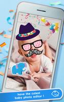 Baby Birthday Stickers اسکرین شاٹ 1