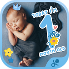 Baby Boy Monthly Milestone Stickers ไอคอน