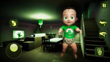 Baby in Green: Horror Games 3D постер