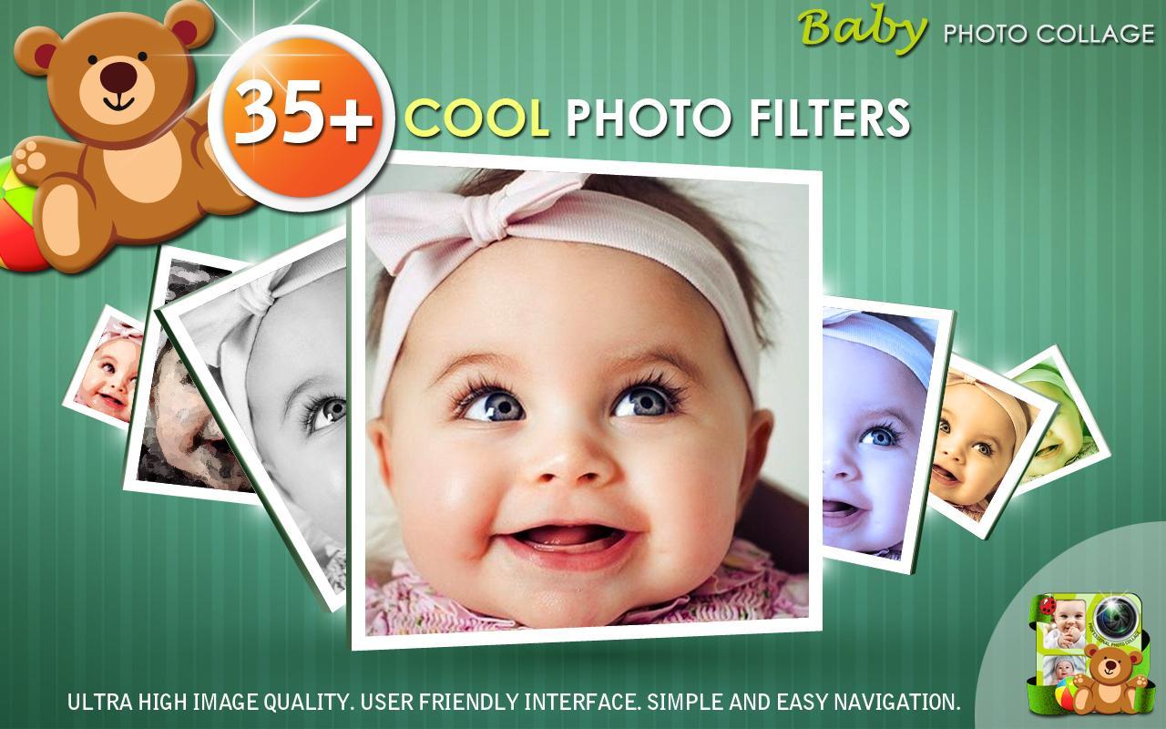 Android 用の 赤ちゃん写真加工 写真編集アプリ 無料 人気 写真コラージュメーカー APK をダウンロード