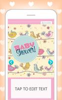 Baby Shower Invitation Maker Ekran Görüntüsü 1