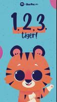 1 2 3 Tiger - Learning Numbers 海報