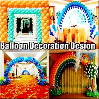 Ballon-Dekoration-Entwurf Plakat