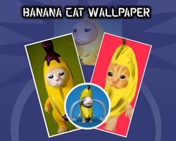 Banana Cat Wallpaper Affiche