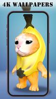 Banana Cat Wallpaper capture d'écran 3