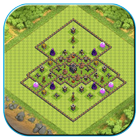 Th9 Hybrid Base COC Layouts Zeichen