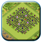 Town Hall 9 Base Layout أيقونة