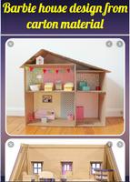Barbie house design from carton material Affiche