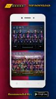 New Keyboard For Barcelona Theme Football 2019 Plakat