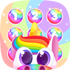 آیکون‌ 🦄 Rainbow Unicorn Wallpaper Lock Screen App 🦄