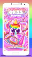 🦄 Rainbow Unicorn Wallpaper Lock Screen App 🦄 ภาพหน้าจอ 1
