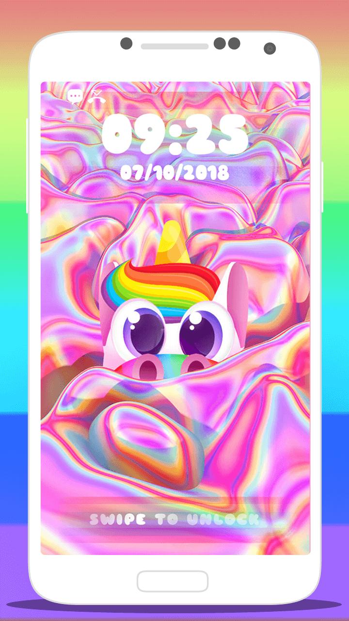 🦄 Rainbow Unicorn Wallpaper Lock Screen App 🦄 APK for Android Download