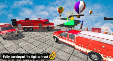 Fire Truck Simulation Games Affiche