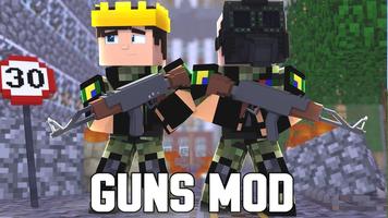 Guns Mod for Minecraft PE Affiche