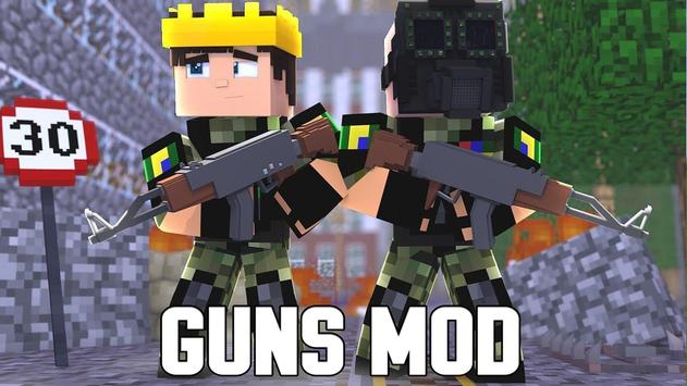 Guns Mod for Minecraft PE poster