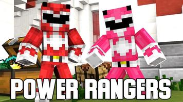 Power mod Rangers for Minecraft PE Affiche