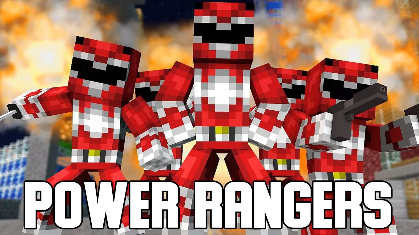 Мод повер. Могучие рейнджеры моды на майнкрафт. Power Rangers Minecraft Mod.
