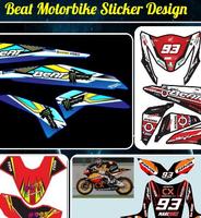 Beat Motorbike Sticker Design poster