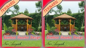 Desain Gazebo Bambu Yang Indah poster
