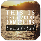 Beautiful Life Quote Wallpaper icône