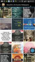 Beautiful Life Quote Wallpaper постер