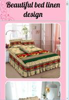 Beautiful bed linen design plakat