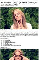 Face Slimming Exercises Tips الملصق