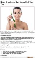 3 Schermata Freckles Home Remedies Tips