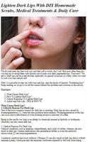 How To Lighten Dark Lips پوسٹر