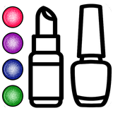Beauty Coloring Book Glitter أيقونة