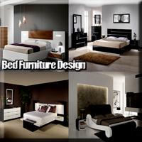 Bed Furniture Design Affiche