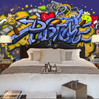 Slaapkamer graffiti ontwerp-icoon