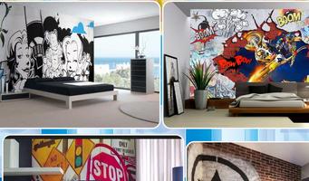 Bedroom graffiti design ảnh chụp màn hình 1