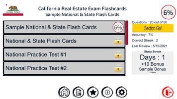 California Real Estate Exam Prep Flashcards Affiche