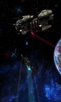 Live Space Battle Wallpaper Affiche