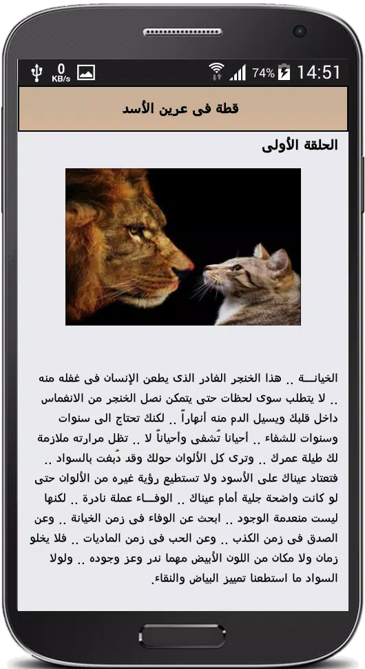 رواية قطة فى عرين الأسد APK for Android Download