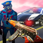 Police De Chasseur De Zombies icône