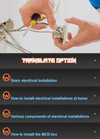 Leer elektrische installatie-poster