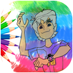 Ben Alien 10 coloring Cartoon