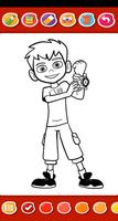 Ben Alien 10 coloring Cartoon screenshot 1