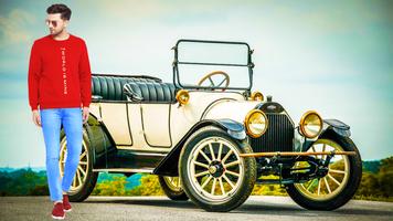 Ancient Luxury Car Pics Editor Affiche
