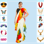 Women Fashion Saree أيقونة